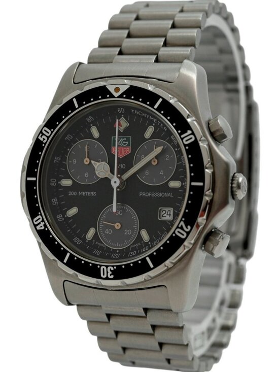 Tag Heuer 37mm Men\'s Professional 2000 Series Chronograph SS Watch Ref: 570.206! main image 2